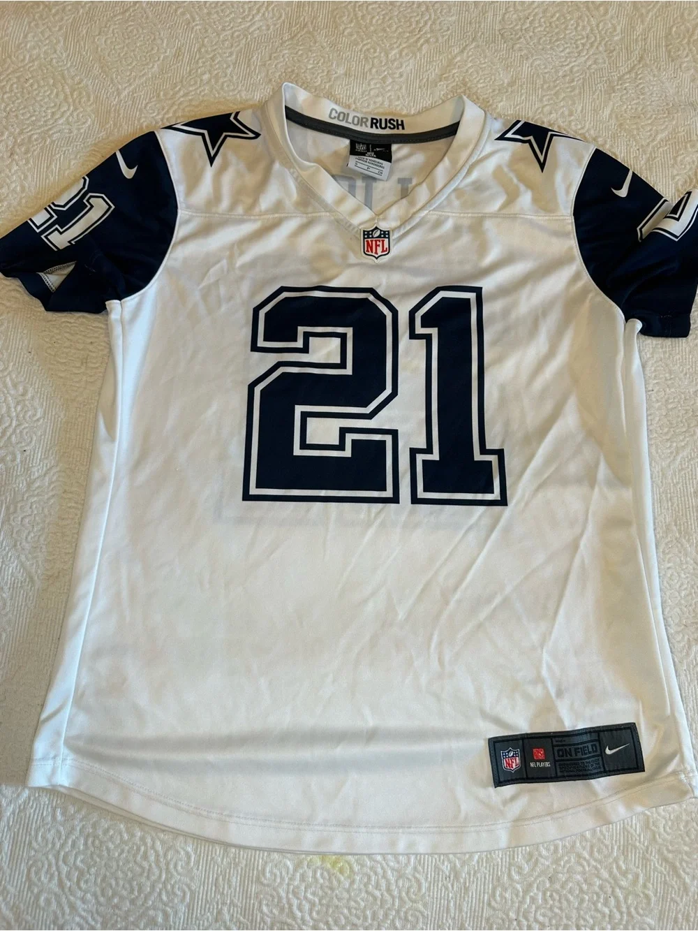 Dallas Cowboys Ezekiel Elliot White Small NFL Football Jersey Onfield Apparel S
